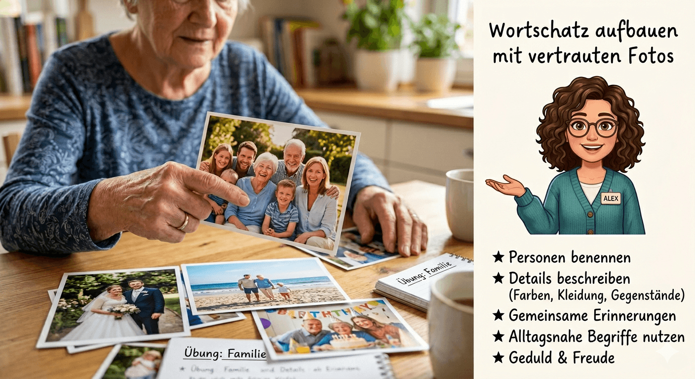 Wortschatz aufbauen mit Fotos