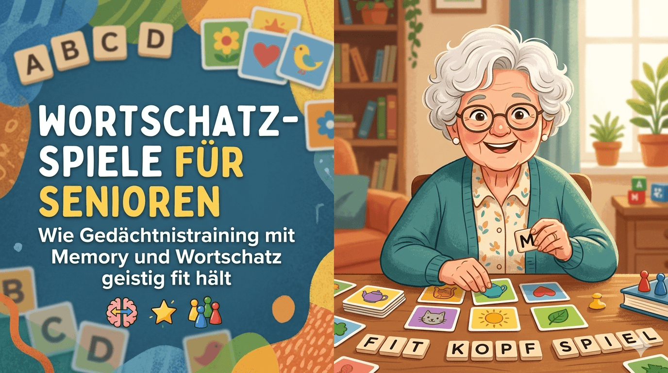 Ältere Dame trainiert mit einer App ihren Wortschatz
